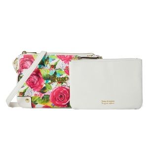 NWT Juicy Couture Multi Malibu Rose Crossbody w/Pouch